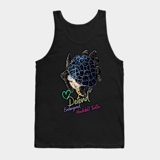 Defend Endangered Animals - Hawksbill Turtle Tank Top